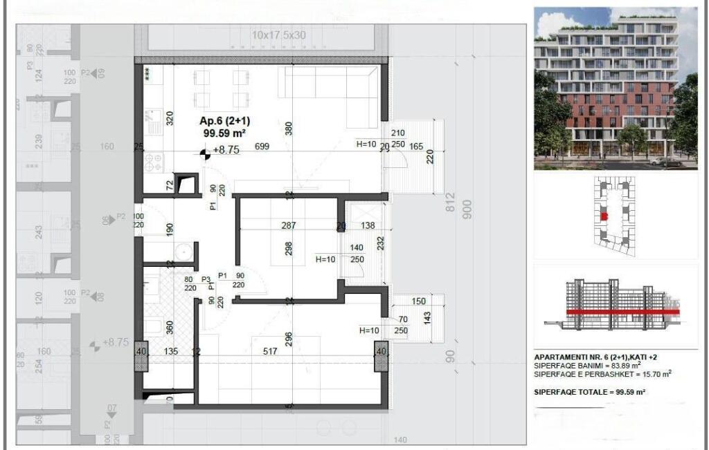 FOR SALE APARTMENT 2+1 FUSHA E AVIACIONIT 146,400 EURO