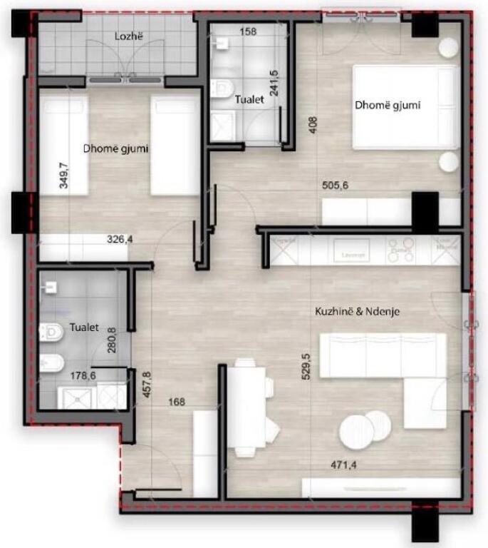 ✨Vendiamo Appartamento 2+1+2 | 📍Splendor Residence, Porcelan