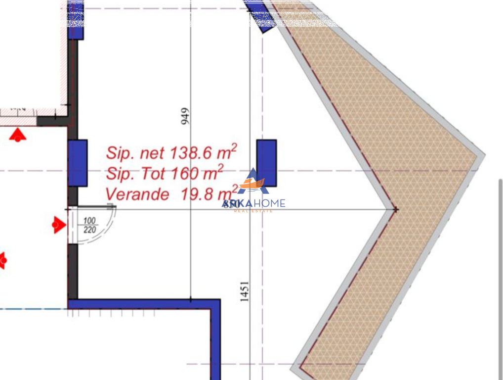 NEGOZIO COMMERCIALE IN VENDITA 160M2 "REZIDENCA KOLONAD,LAPRAKË" 400.000 EURO