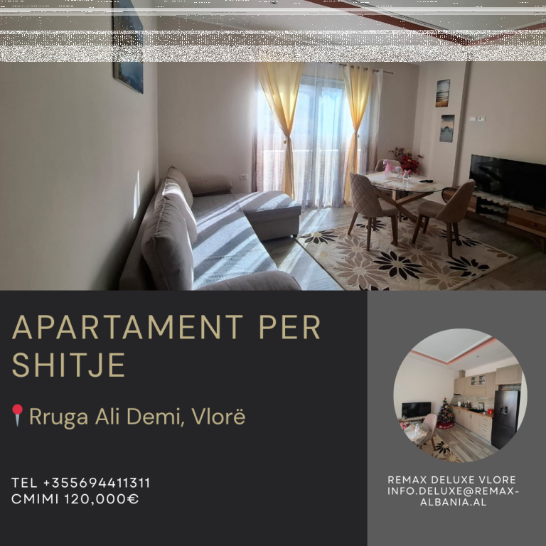 2+1 Apartment for Sale – Vlora