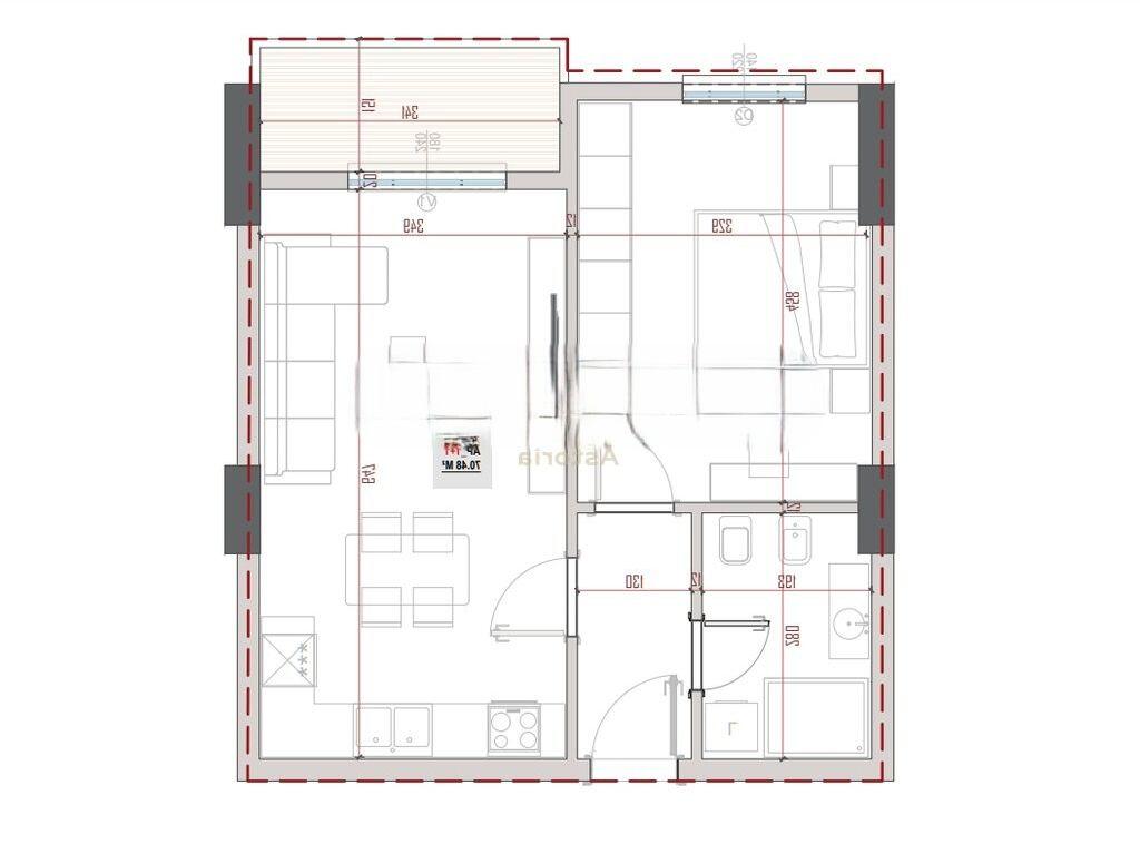 Vendiamo appartamento 1+1 di fronte all'Università Agraria, Arborea Residence! 88.100 €