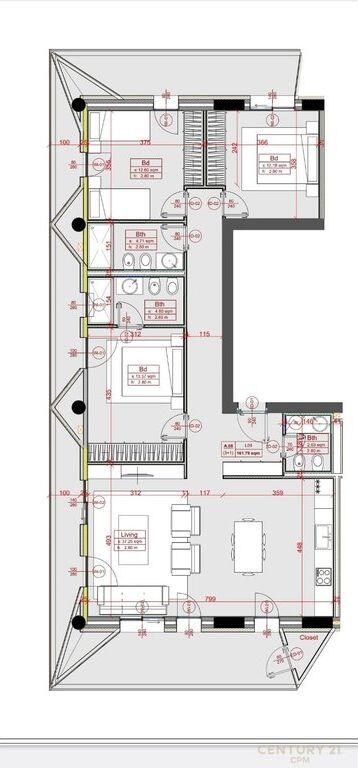 Appartamento 3+1+2 in Vendita – Altana Residence, Comune di Parigi
