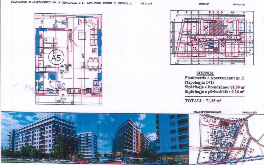 Vendiamo appartamento 1+1 a Paskuqan in fase di completamento