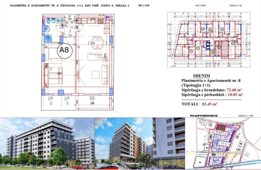 Vendiamo appartamento 1+1 a Paskuqan in fase di completamento