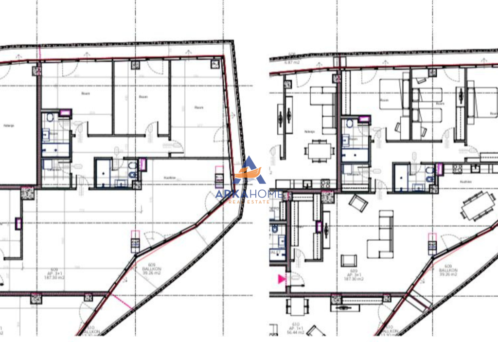 IN VENDITA APPARTAMENTO 3+1+BALCONE "TIRANA’S ROCK, RRUGA E DIBRES" 1.267.760 EURO