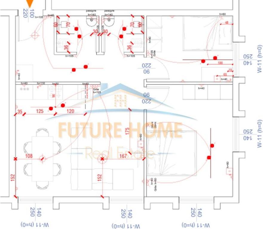 For sale, Apartment 2+1+2, Residence "Porta Tirana e Re"