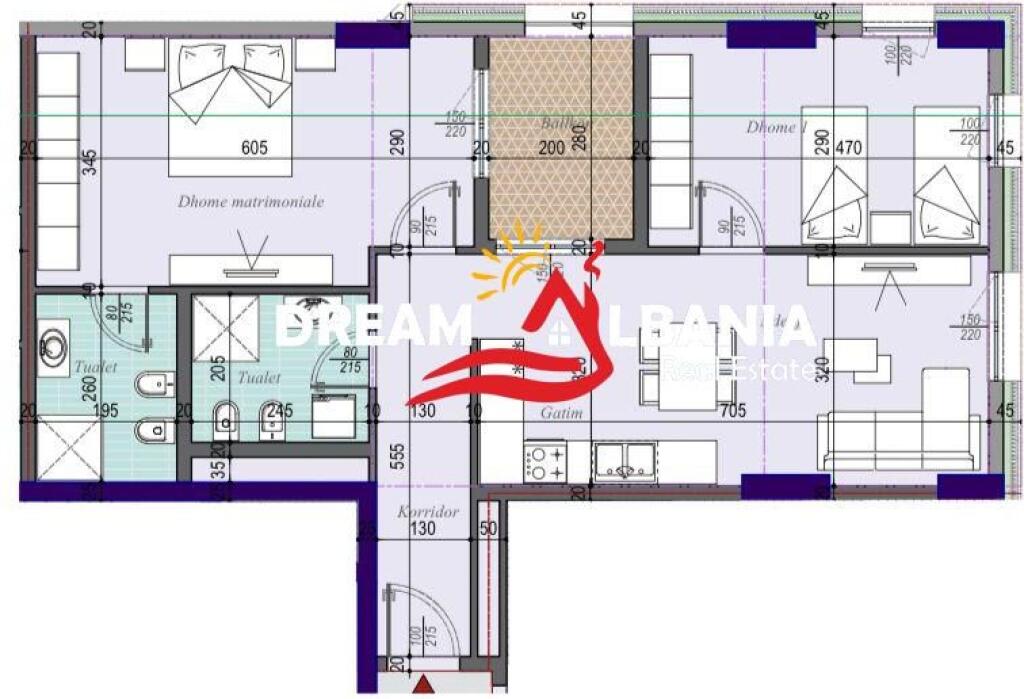 Apartment 2+1+2 For Sale In Tirana Entry (ID 41212095)