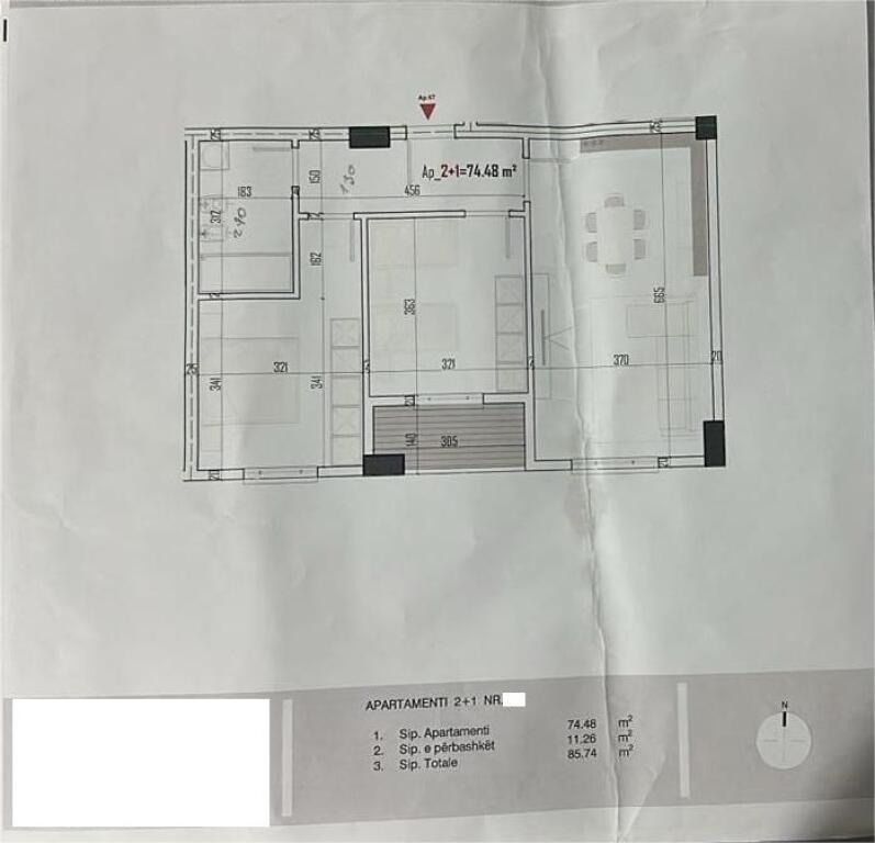 2+1 apartments for sale in the final phase of construction in Paskuqan(ID 41212049)