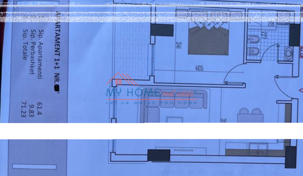 Apartment 1+1 for Sale at Monark Residence in Paskuqan
