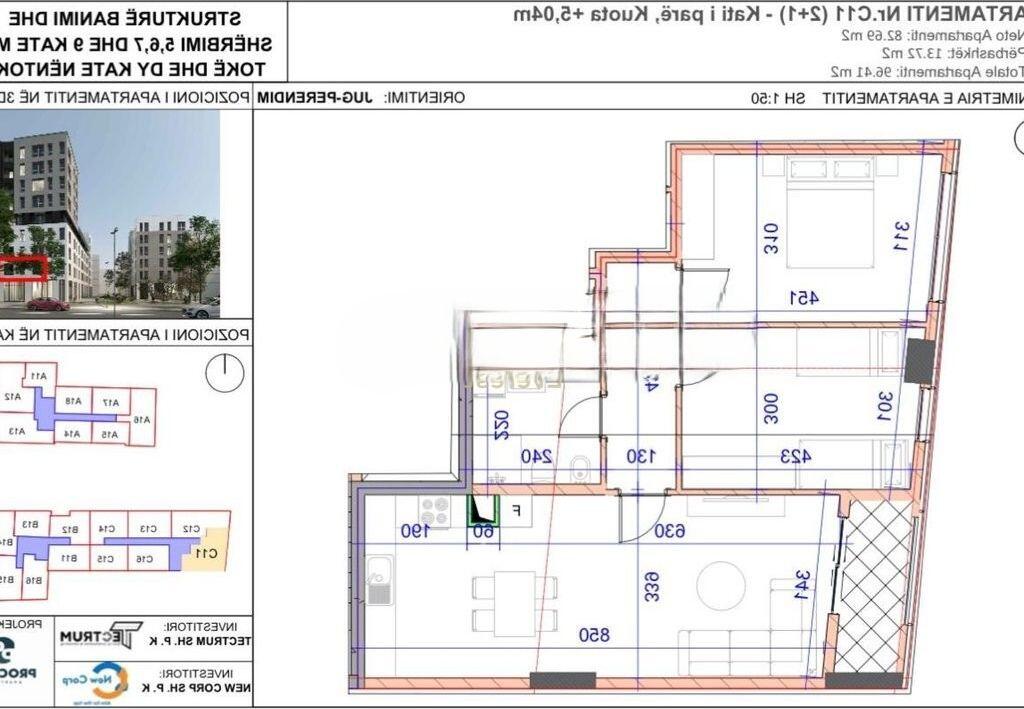 JORDAN MISJA STREET, RENTING 2+1 APARTMENT 650 € /Month