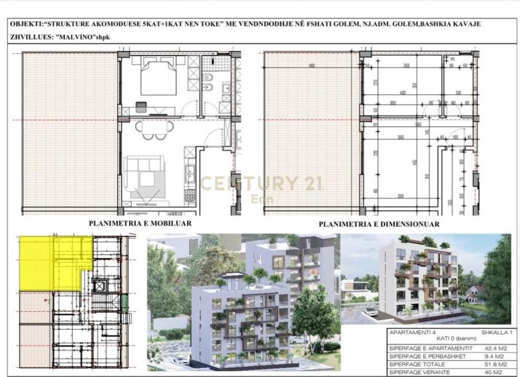 VENDESI APPARTAMENTO 1+1 CON VERANDA VICINO A MALI ROBIT