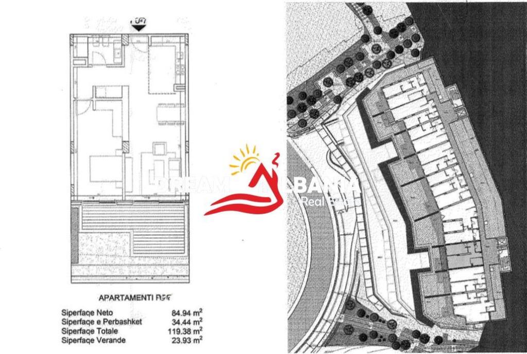 FOR SALE Apartment 1+1+Veranda+Parking in Green Coast, Palase, Himare (ID 41111507)