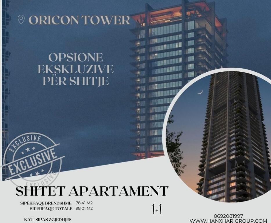 Exclusive Sale – Oricon Tower, “Dritan Hoxha” Street