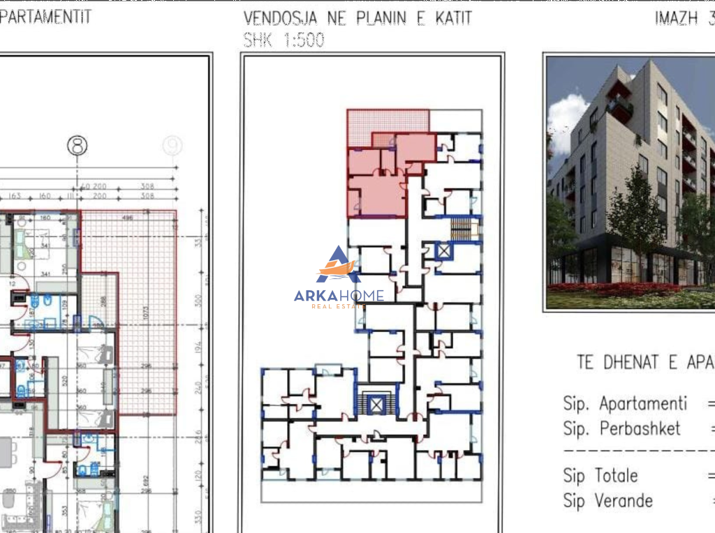 VENDESI APPARTAMENTO 2+1+BALCONI "PASKUQAN" 156.000 EURO