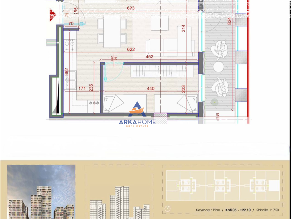 FOR SALE APARTMENT 2+1+BALCONY "MANHATTAN RESIDENCE" 221,760 EURO