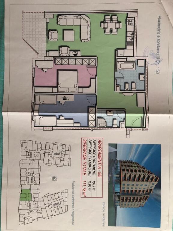 Apartament 2+1+2 per Shitje ne Astir