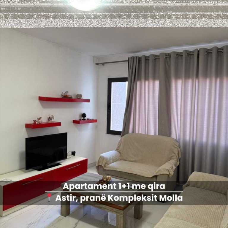 Apartment 1+1 for rent. Astir, near Molla Complex