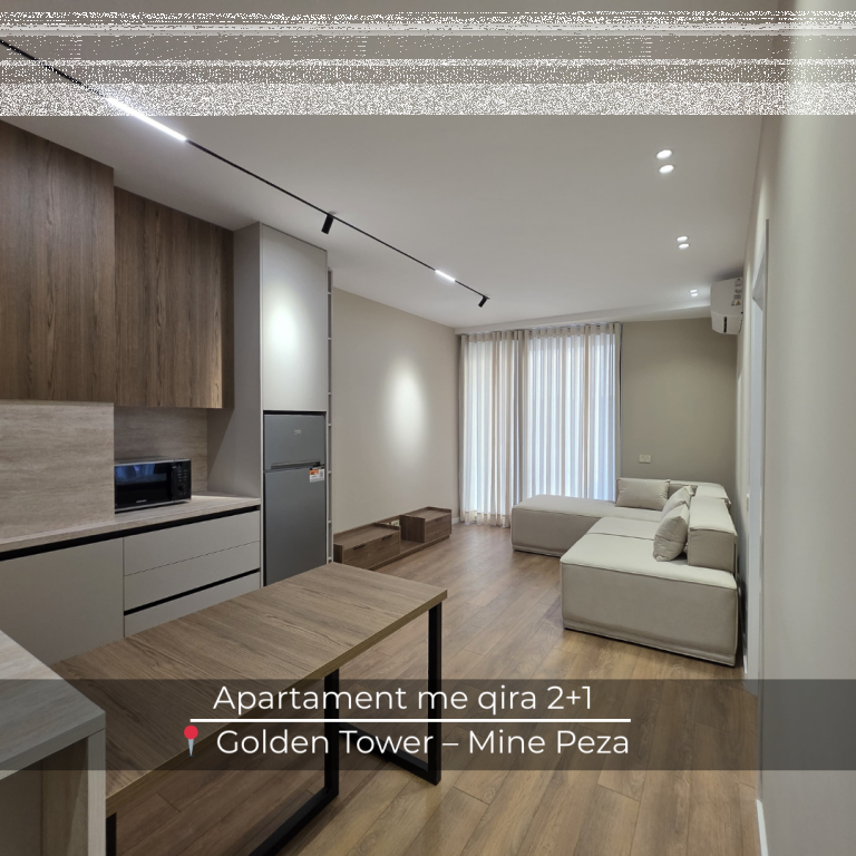 Appartamento in affitto 2+1 📍 Golden Tower – Rr. Mine Peza