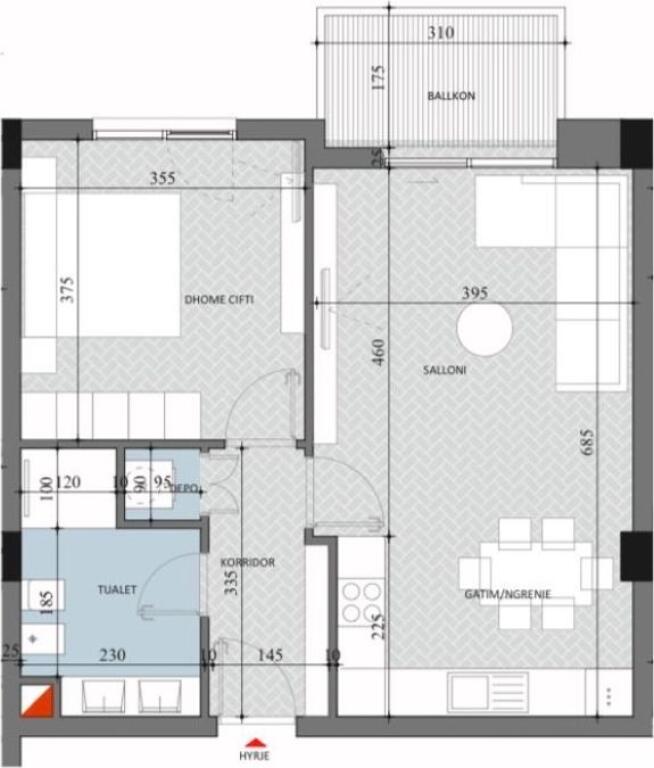 ✨Shitet Super Apartament 1+1+Depo | 📍Diellon Residence 2, Paskuqan