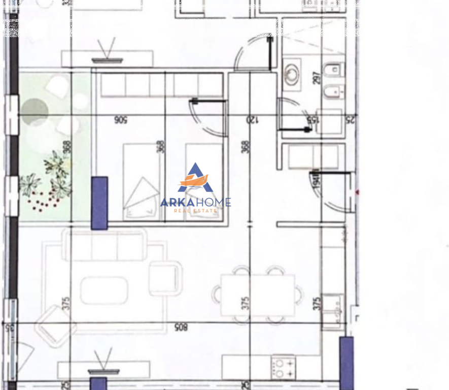SHITET APARTAMENT 2+1+BALLKON "WHITE TOWER, KOMUNA E PARISIT" 326.480 EURO