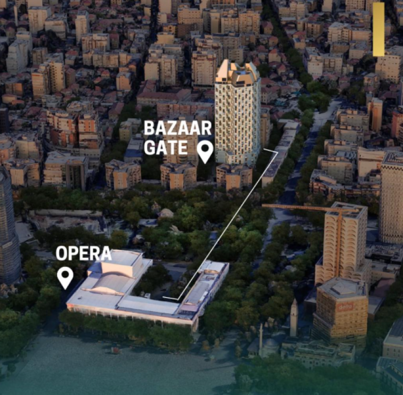 🏢 Apartment 1+1 for Sale – Bazaar Gate, Center Tirana
