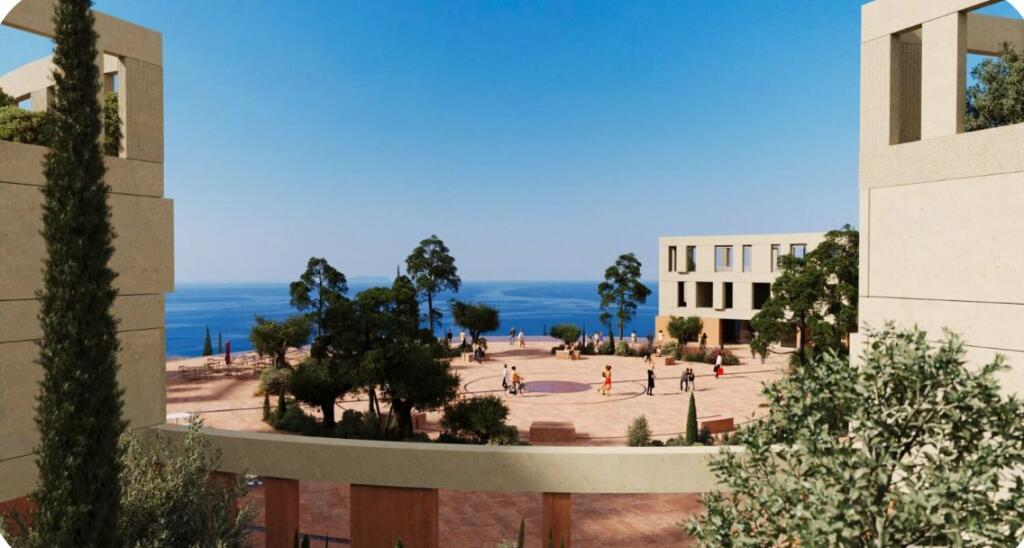 Apartment 2+1+2 with sea view for sale in SanPalace, Palase Himare