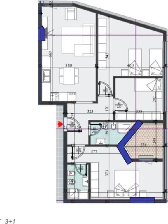 💥OCCASIONE 1550€/m2✨Super Appartamento 3+1+2 in Vendita | 📍Colonnade Residence, Via Dritan Hoxha