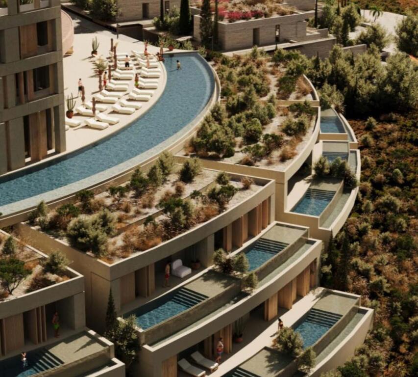 Apartment 2+1+2 with sea view for sale in SanPalace, Palase Himare