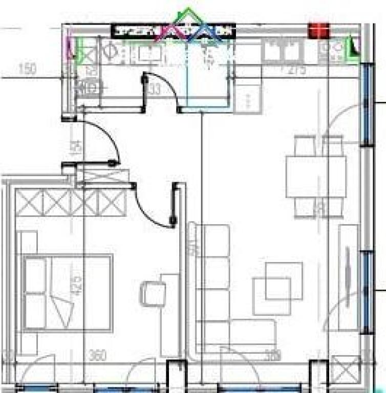 Appartamento in Vendita 1+1 presso Residenza Kodra e Diellit 2 (ID B110526) Tirana