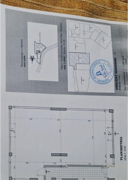 Ambjent komercial per shitje tek Liqeni i Thate 390,000 €
