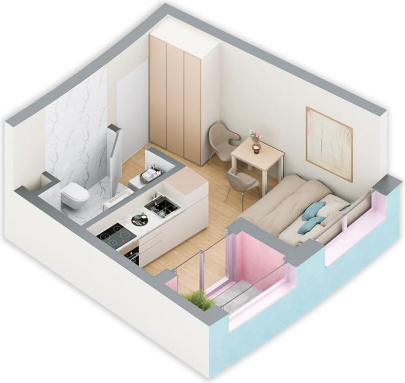 Studio apartment for sale at Ballada residence!