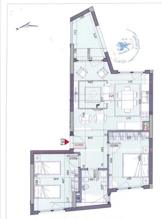 APARTAMENT ME QERA 2+1 ASTIR 70.000 LEKE