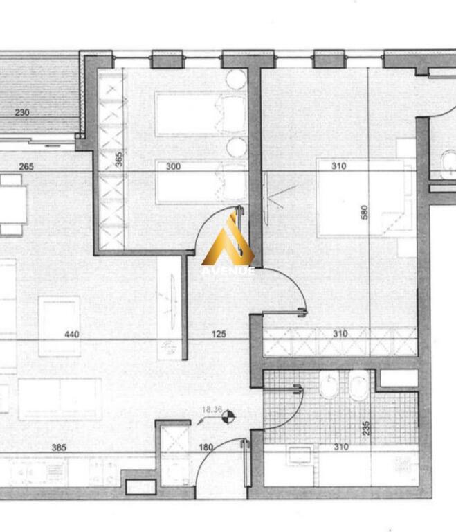SHITET APARTAMENT 2+1+2 – REZIDENCA RIVIERA, KAMEZ