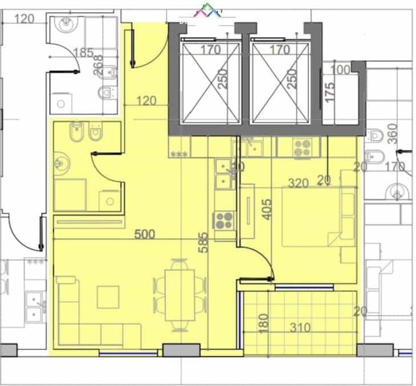 Appartamento In Vendita 1+1 A Paskuqan (ID B110529) Tirana