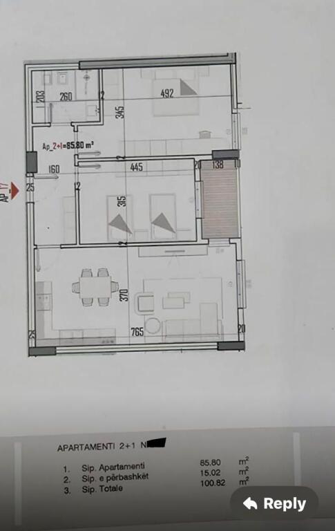 Appartamento 2+1 in vendita presso Venatino Residence