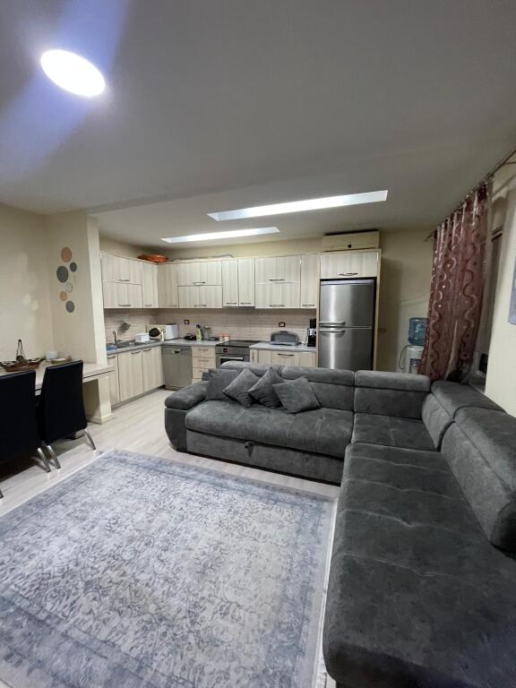 Apartment 2+1 for sale with mortgage behind the building with arrows