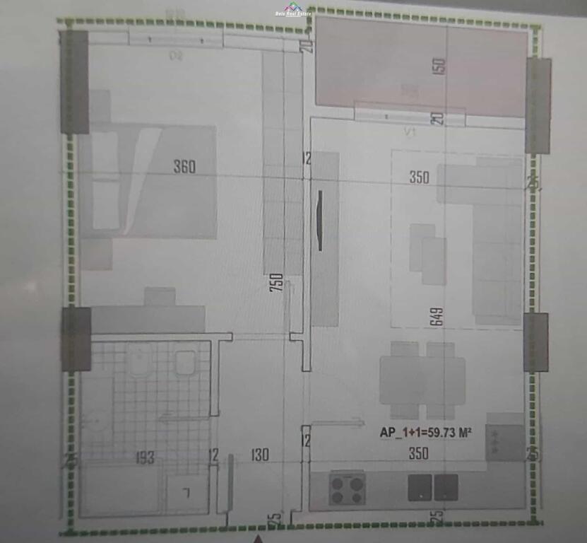 Appartamento In Vendita 1+1 All'Istituto (ID B110531) Tirana