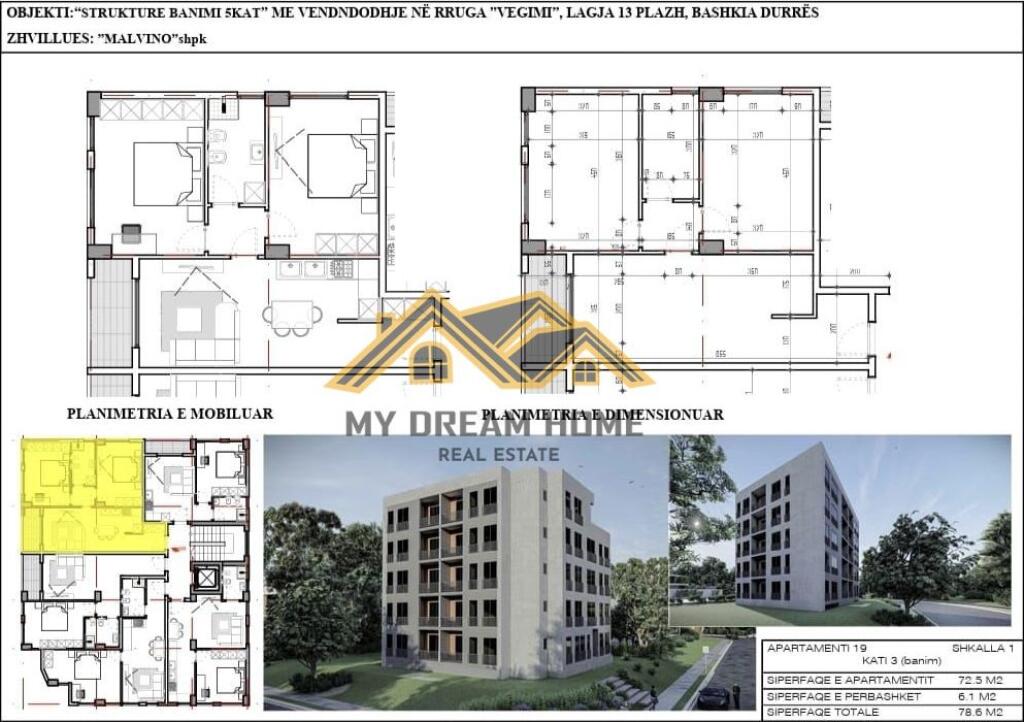 APARTMENT 2+1 IN CONSTRUCTION PHASE IN DURRES BEACH, FOR SALE!