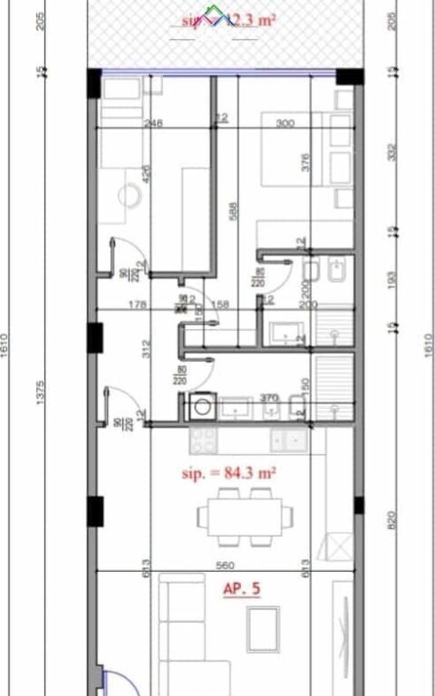 Apartment For Sale 2+1 In Fresk (ID B120793) Tirana