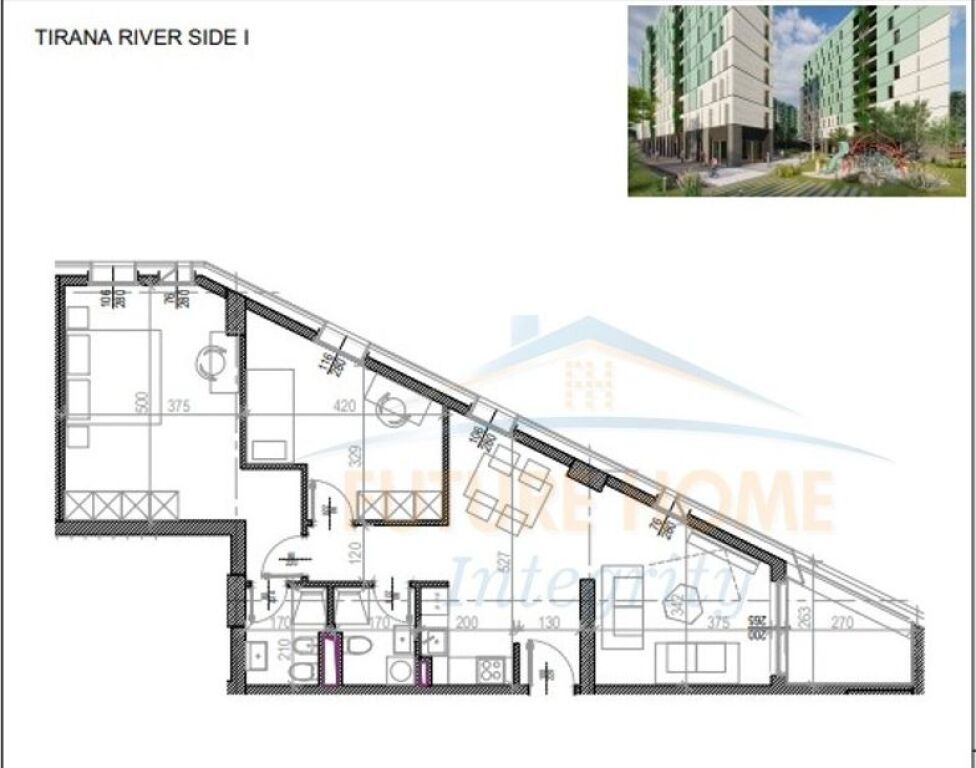 VENDESI APPARTAMENTO 2+1 PRESSO RIVERSIDE RESIDENCE
