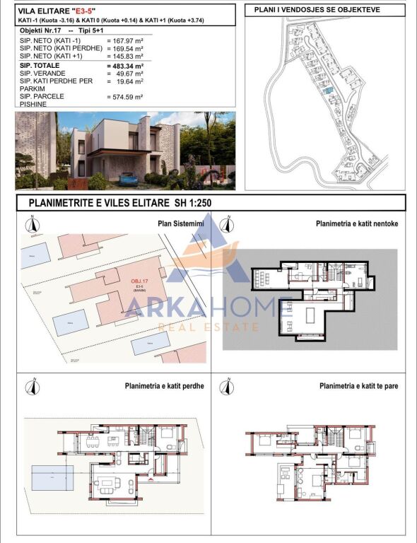VILLA D'ECCELLENZA IN VENDITA 3 PIANI "MJULL BATHORE, RESIDENCA MAISON DE LA TERRE" 1.608.852 EURO