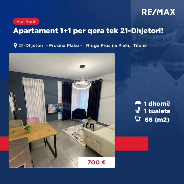 Apartment - For Rent - Frosina Plaku Street, Tirana