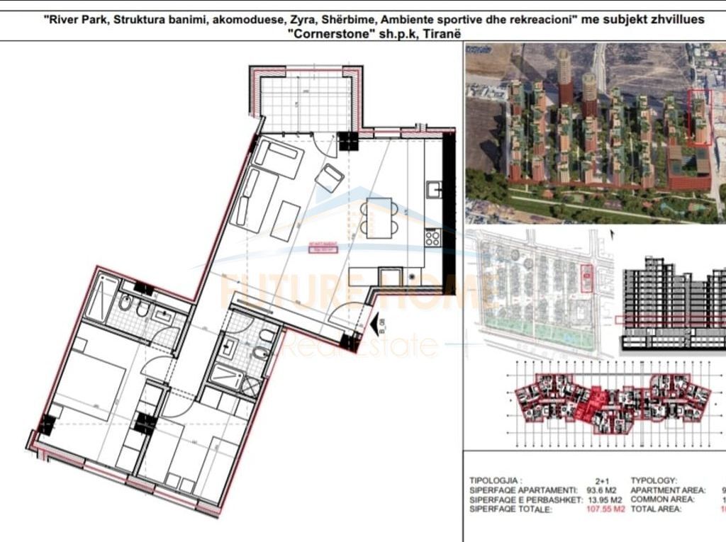 Shitet, Apartament 2+1, Unaza e Re.
