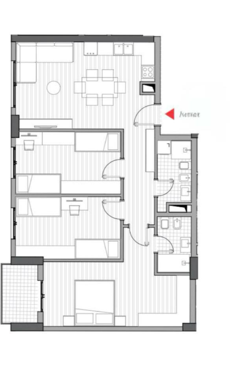 Apartment 3+1 for sale at 5 Maji Street.