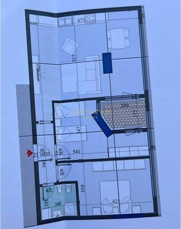 Appartamento 2+1 in vendita, nella Residenza Colonnade, in via "Dritan Hoxha" 188,300 € Sup. Totale  107m2