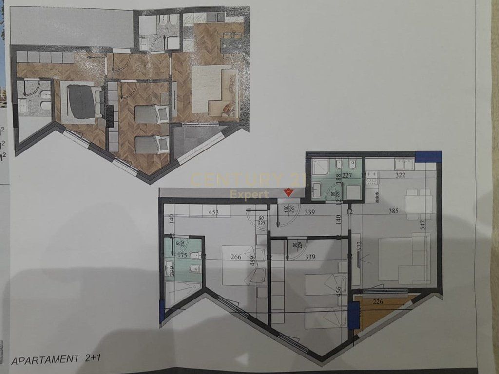 Apartment 2+1+2 for sale, in the Colonnade Residence, on "Dritan Hoxha" street 170,275 € Total area  97m2