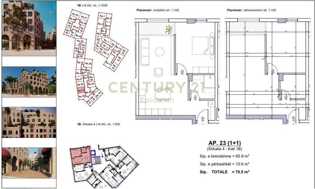 APPARTAMENTO 1+1 IN VENDITA A MARINA CITY PARK, SARANDA !! 153.000 €