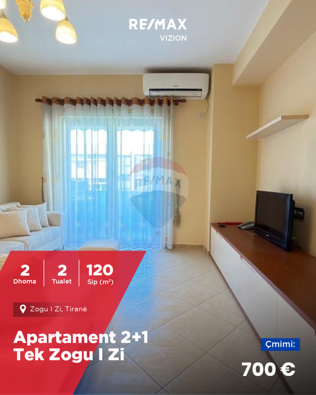 Appartamento 2+1 in affitto a Zogu i Zi