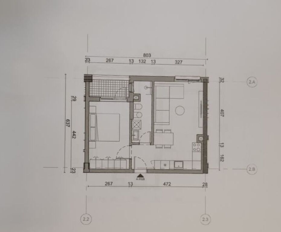 SHITET APARTAMENT 1+1 FRESK 8.323.000 LEKE