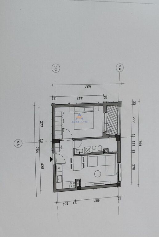 SHITET APARTAMENT 1+1 "REZIDENCA OXA ,FRESK" 84100 EURO
